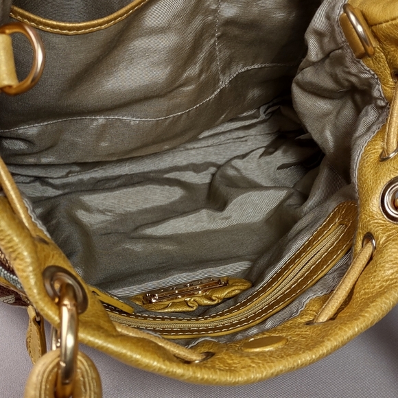 Isabella Fiore Leather/Tapestry Carpet Bag - Picture 10 of 12